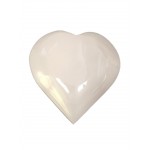 Calcite Mangano Puff Heart 70mm - Large